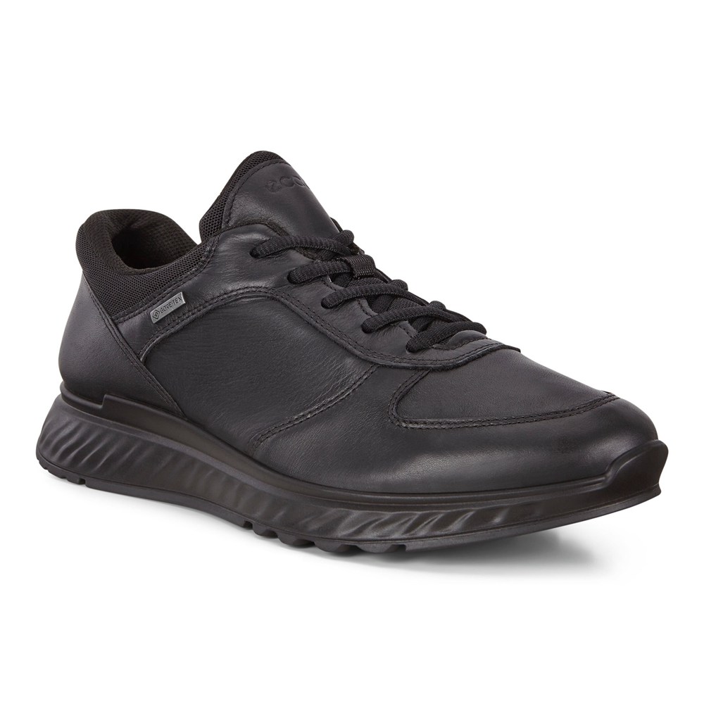 ECCO Mens Sneakers Black - Exostride Low Gtx - DOV-295403